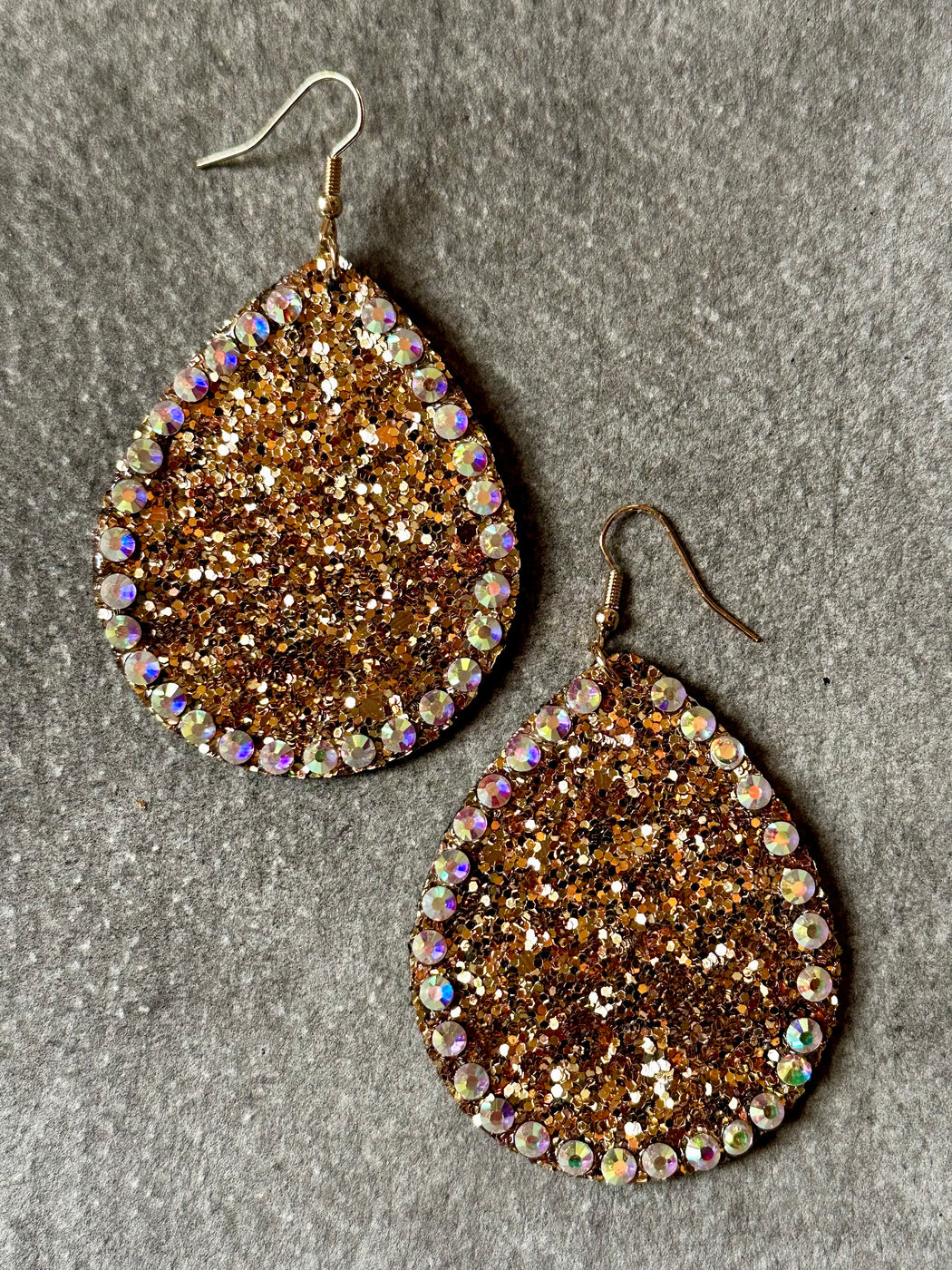 "Gold Glitter" Earrings