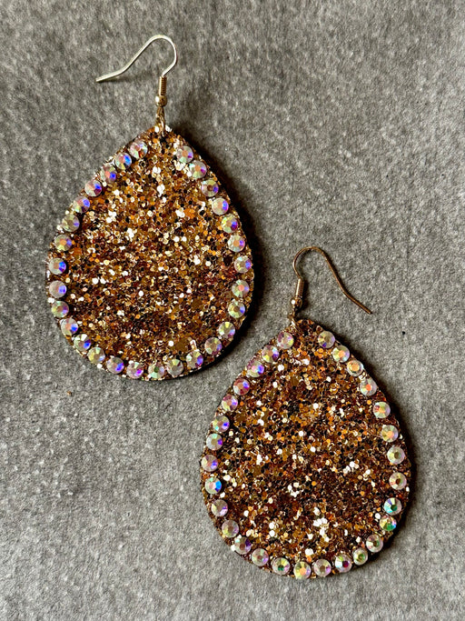 "Gold Glitter" Earrings