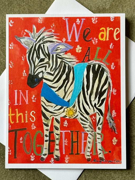 "Zebra" Card by Mindy Carpenter