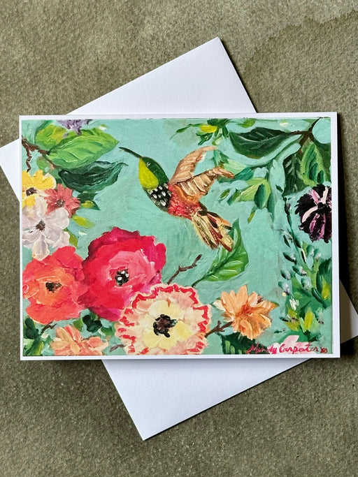 "Hummingbird" Card by Mindy Carpenter