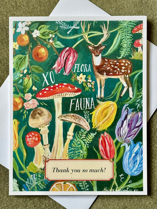 "Flora, Fauna" Card by Mindy Carpenter