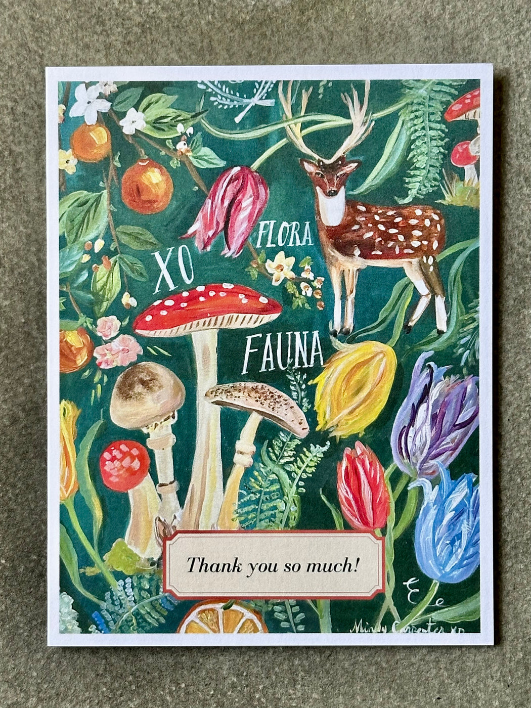 "Flora, Fauna" Card by Mindy Carpenter