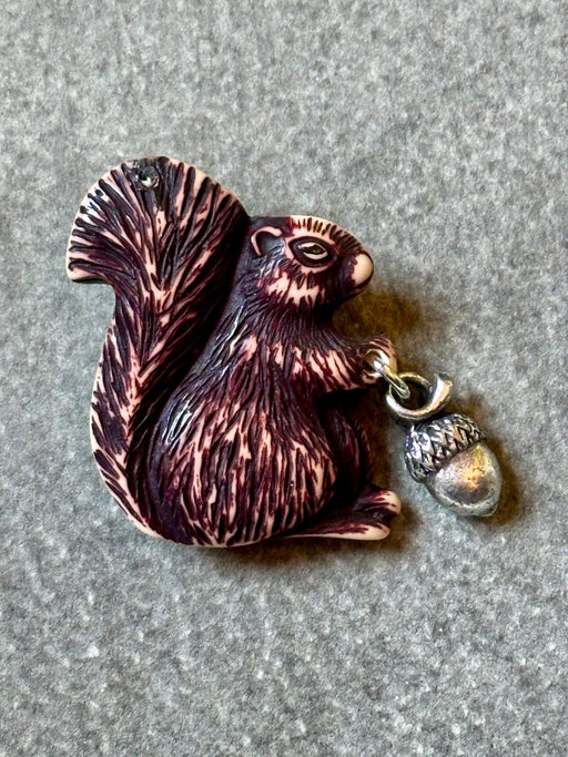 Squirrel Pin by Karyn Cantor