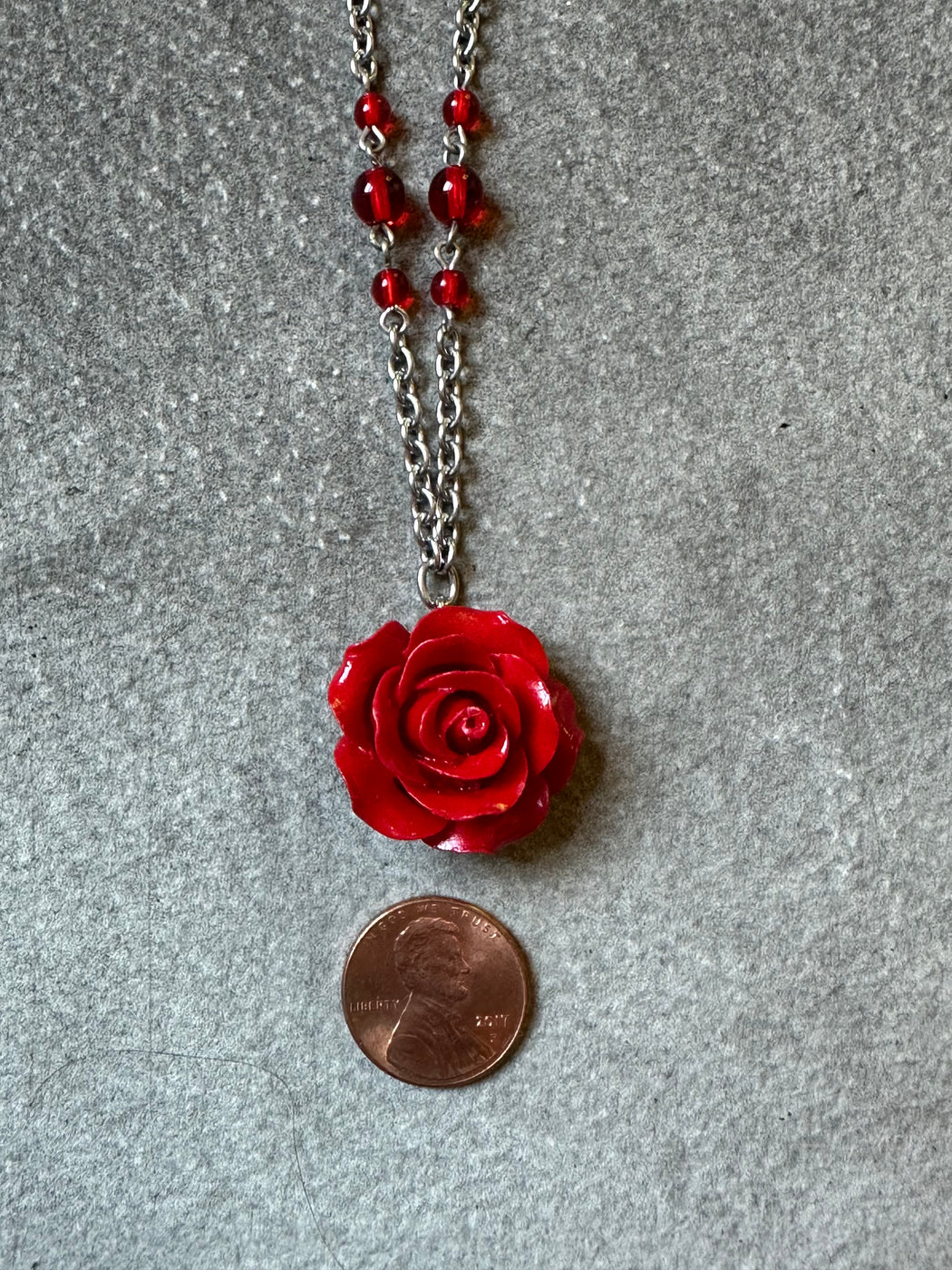 "Single Rose" Necklace by Karyn Cantor