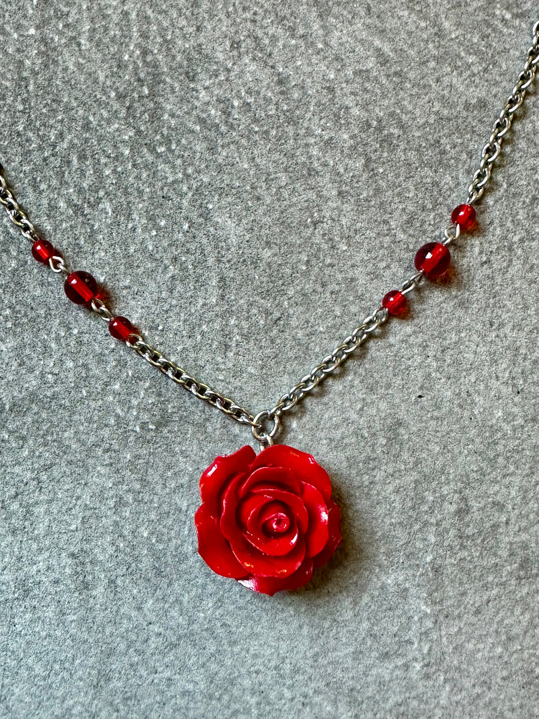 "Single Rose" Necklace by Karyn Cantor