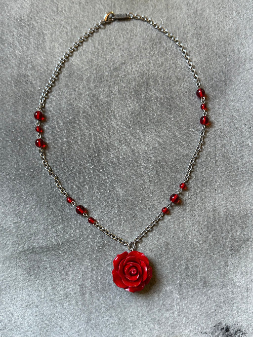 Retrolite "Single Rose" Necklaceby Karyn Cantor