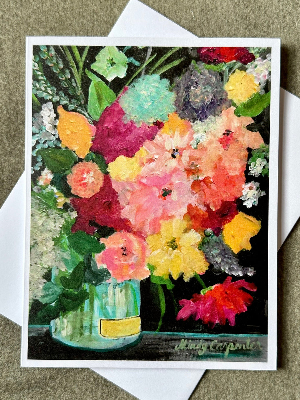 "Ted's Floral" Card by Mindy Carpenter