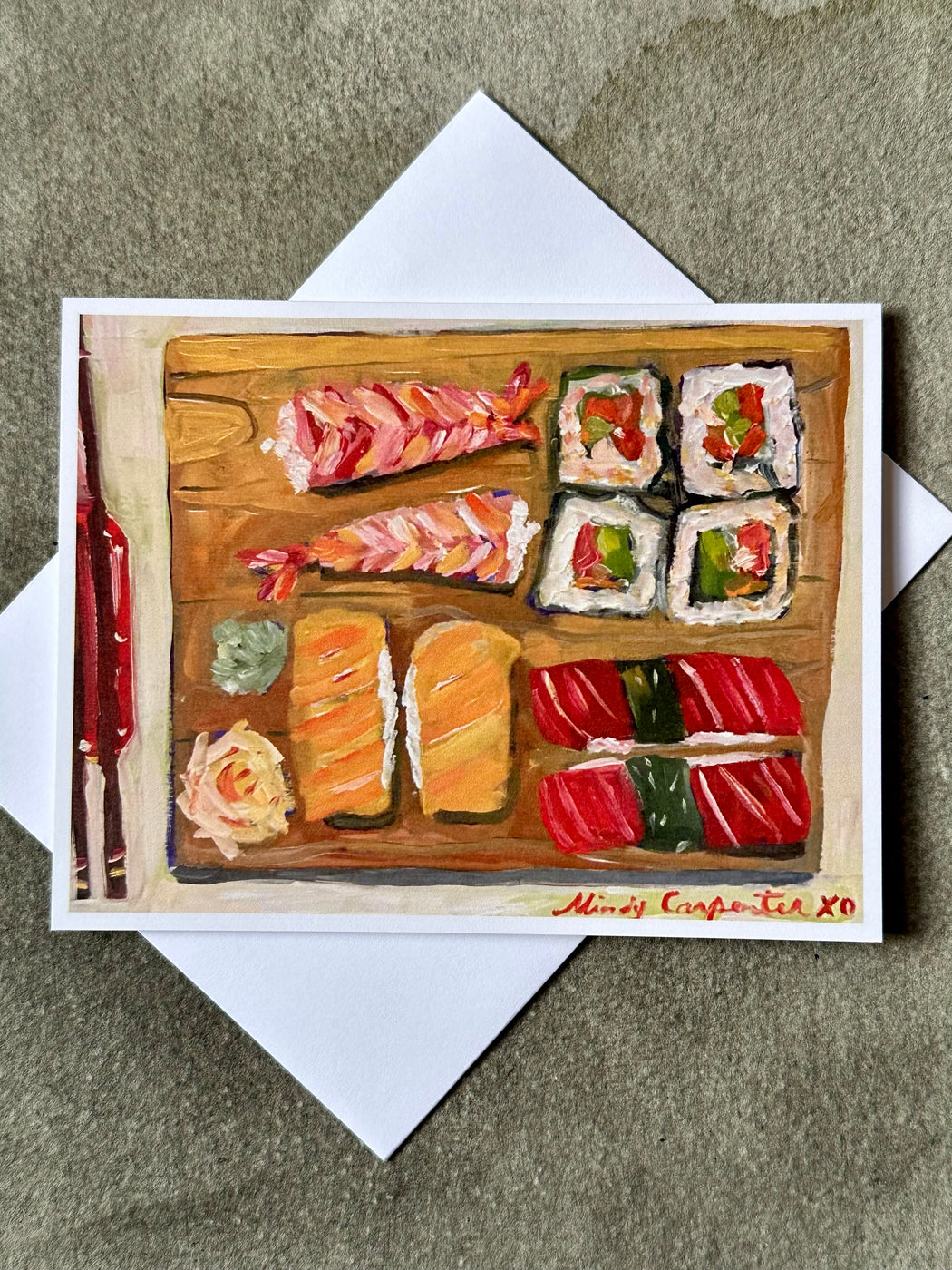 "Sushi" Card by Mindy Carpenter
