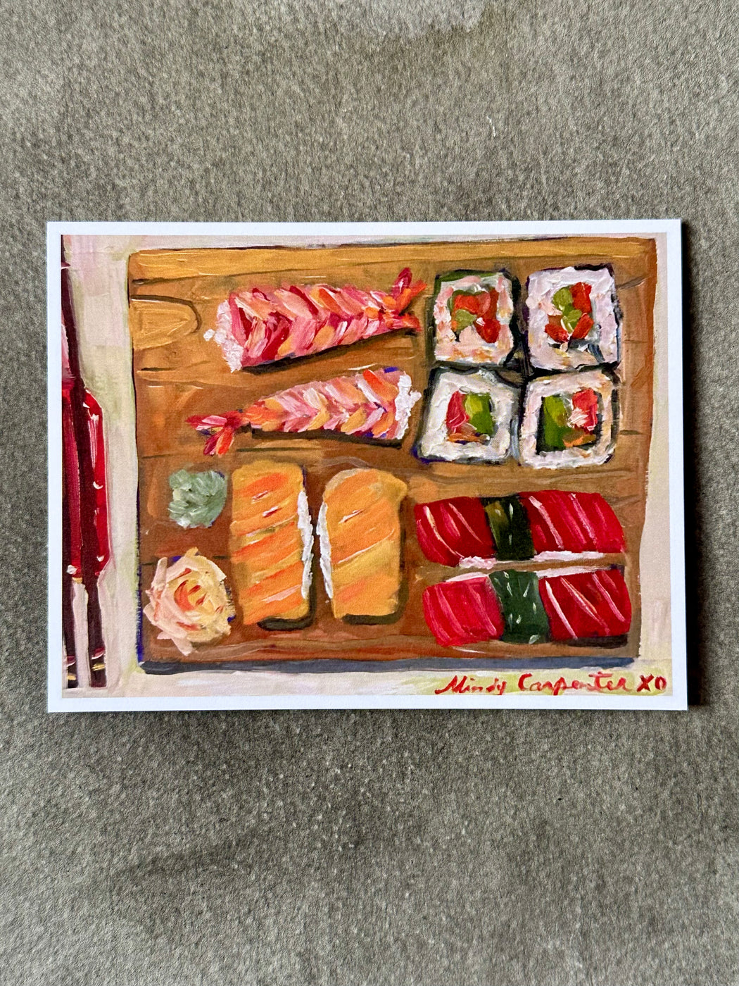 "Sushi" Card by Mindy Carpenter