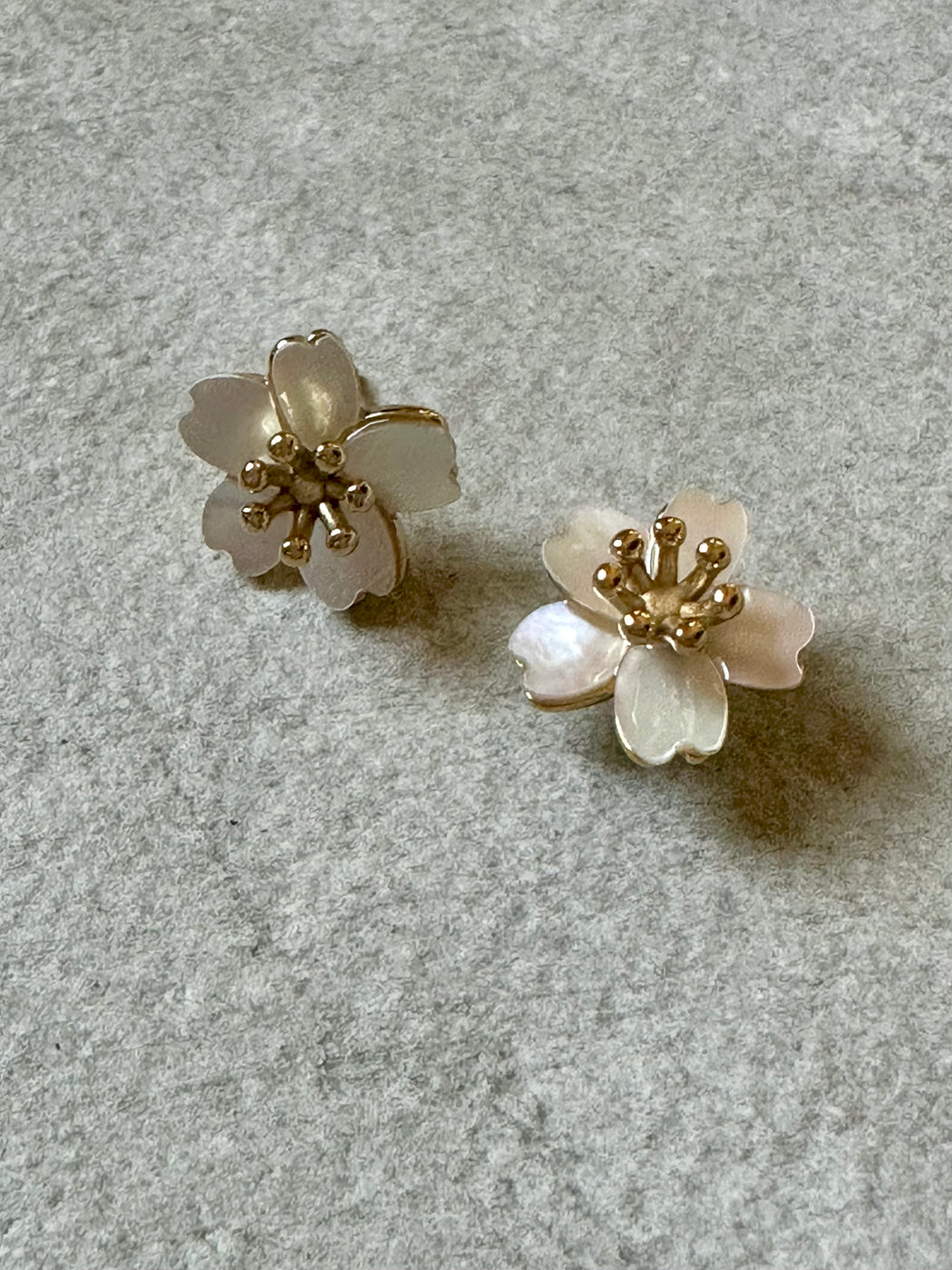 Mother-of-Pearl "Flower" earrings by Karine Sultan