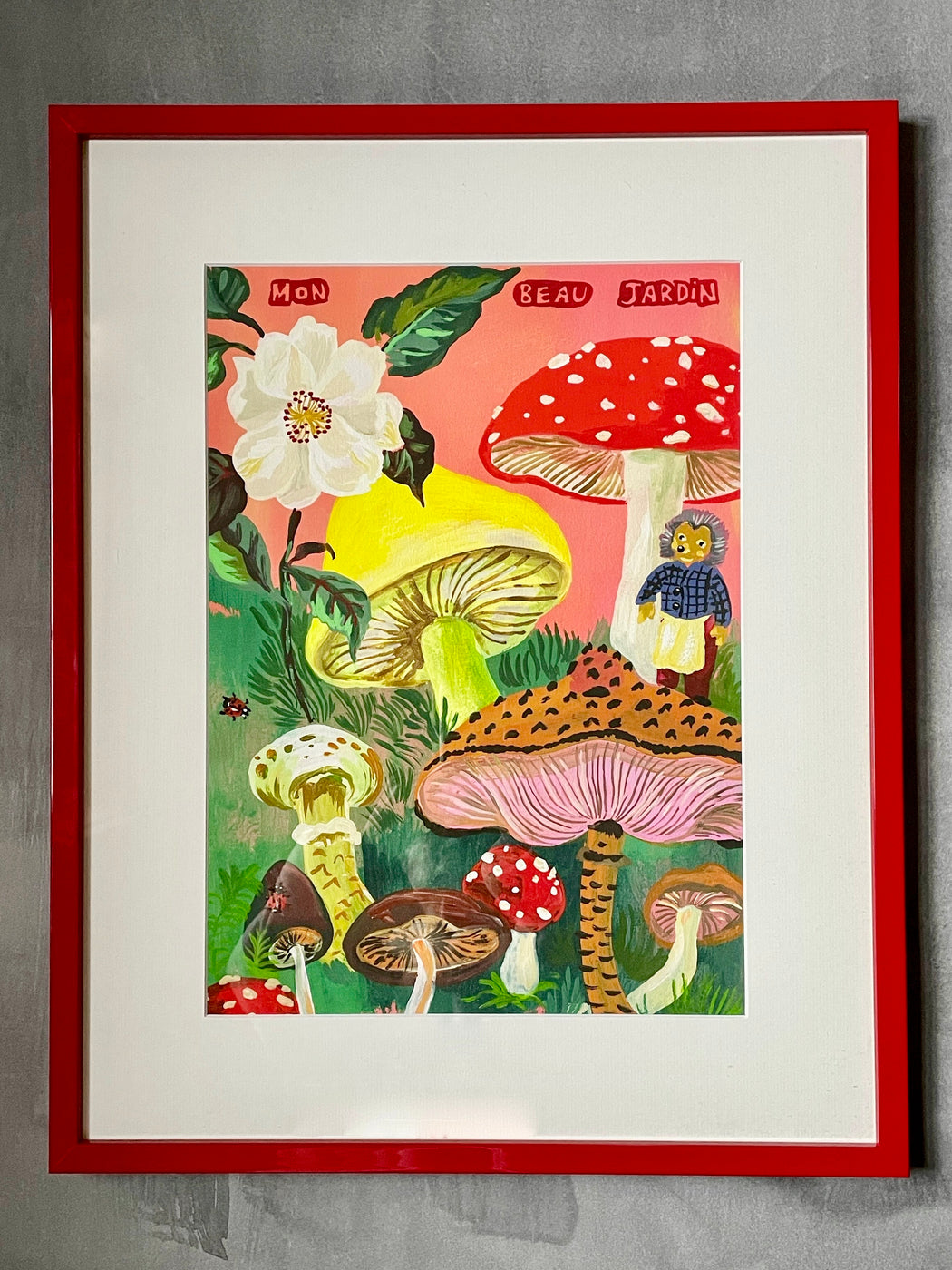 Nathalie Lete "My Secret Garden" Large Framed Art Print