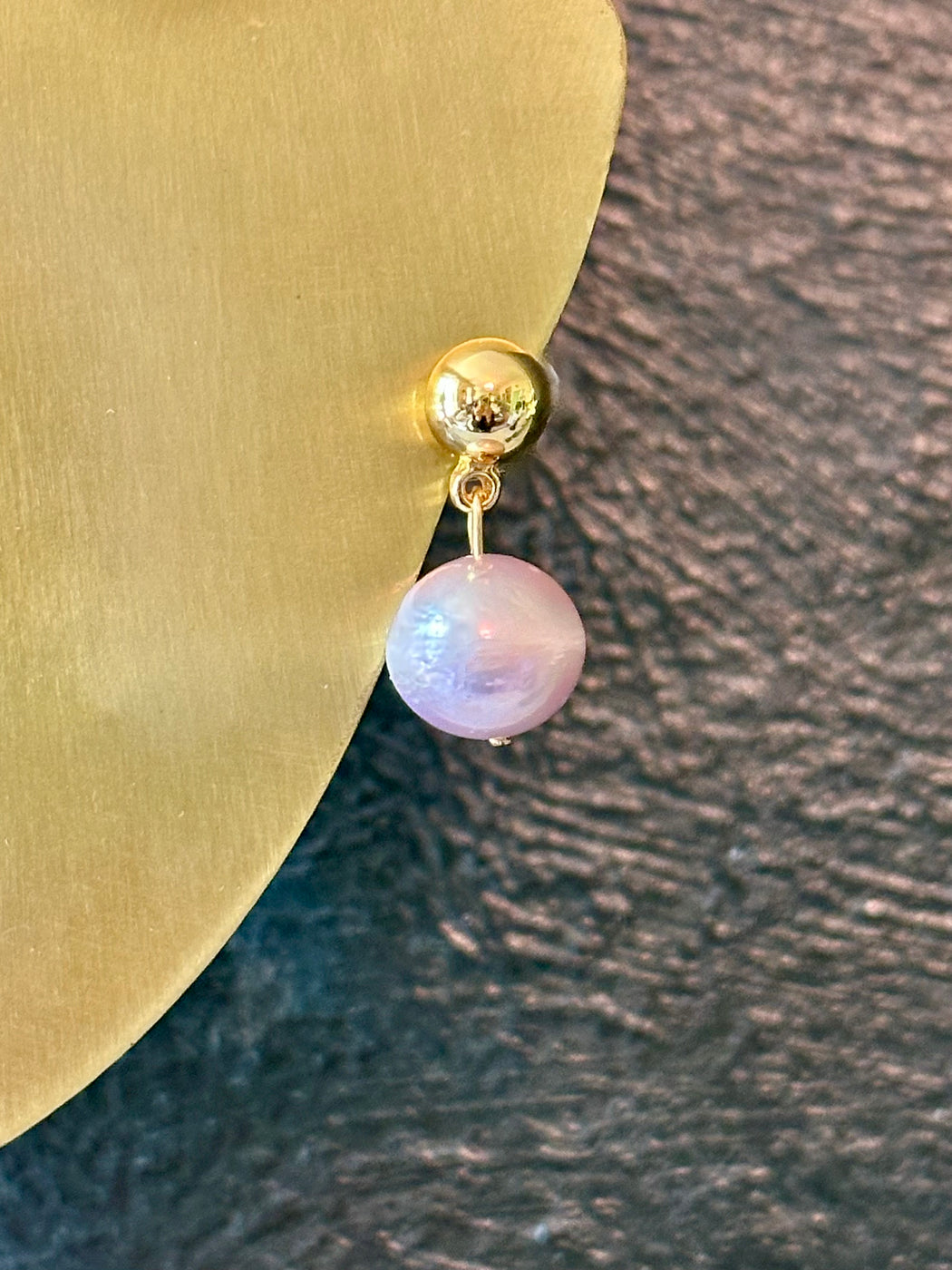"Pink Pearl" Drop Earrings by Karine Sultan
