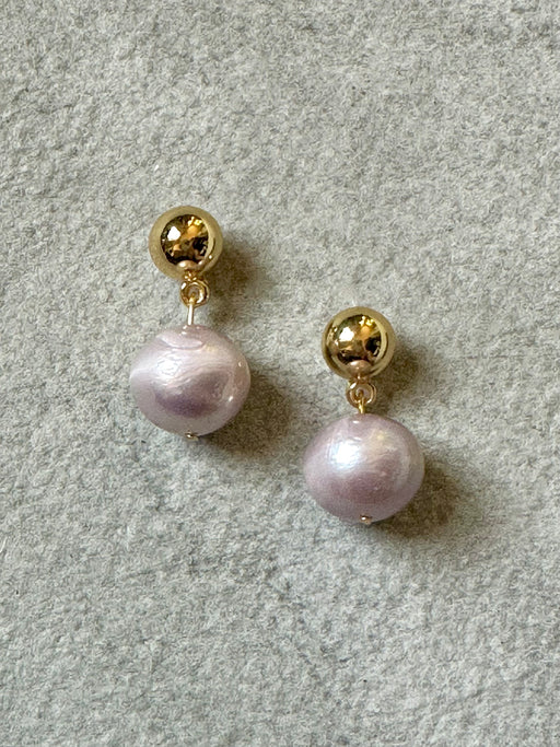 "Pink Pearl" Drop Earrings by Karine Sultan