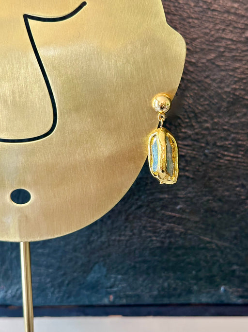 "Wrap" Amazonite Drop Earrings by Karine Sultan