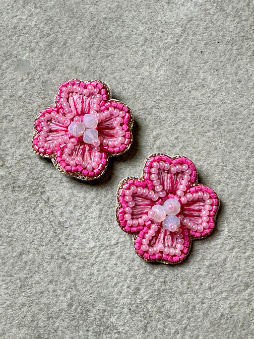 "Camellia" Beaded Earrings