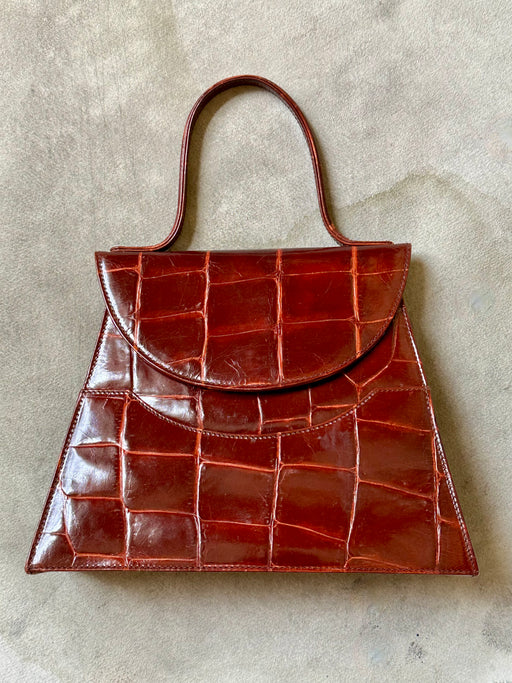 Vintage Mock Crocodile Purse