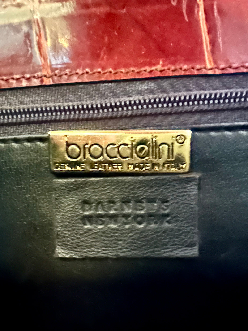 Vintage Mock Crocodile Purse