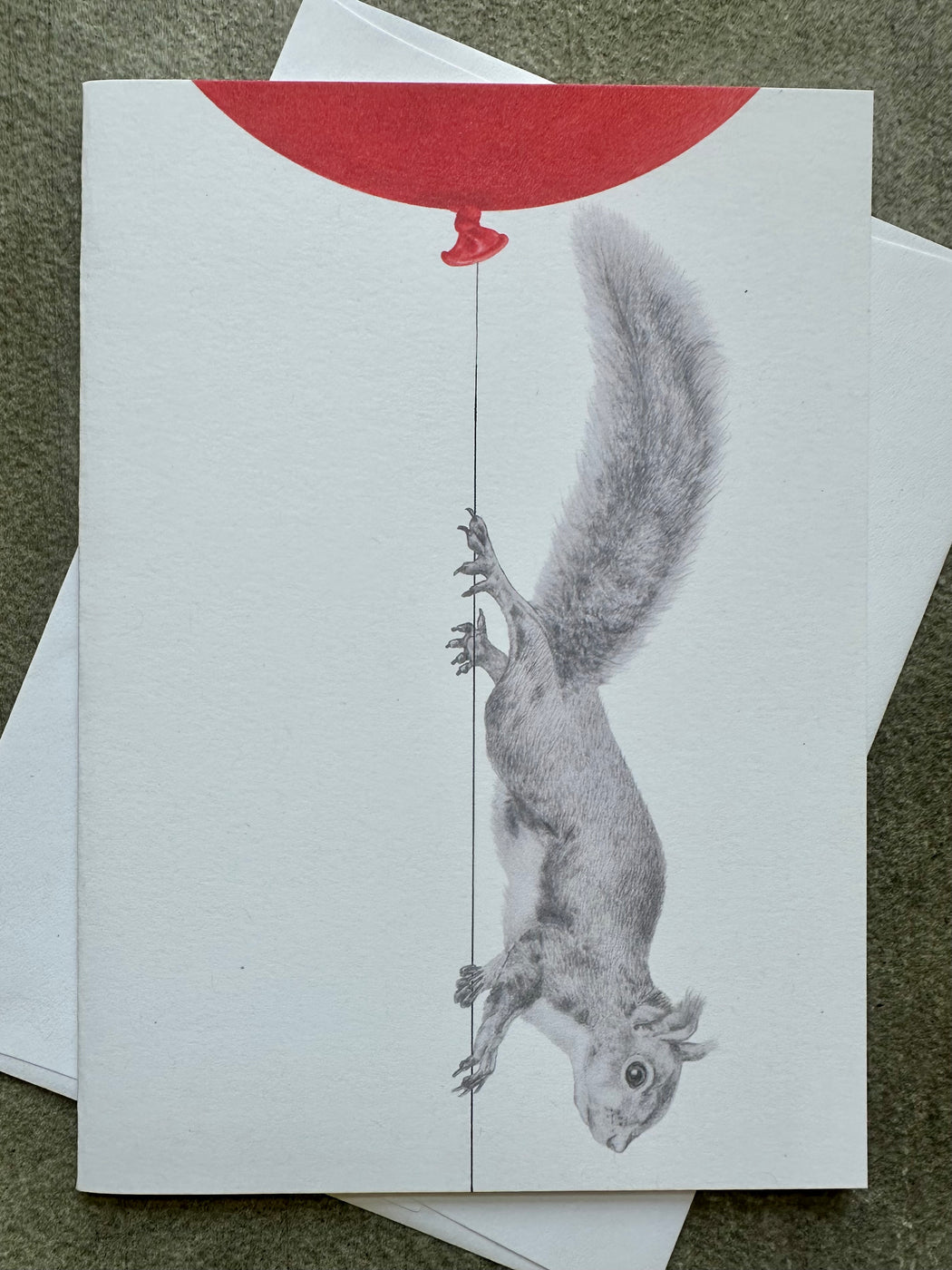 Squirrel with Balloon Card