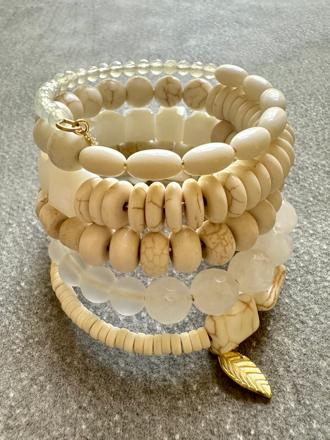"White on White" Wrap Bracelet by David Aubrey