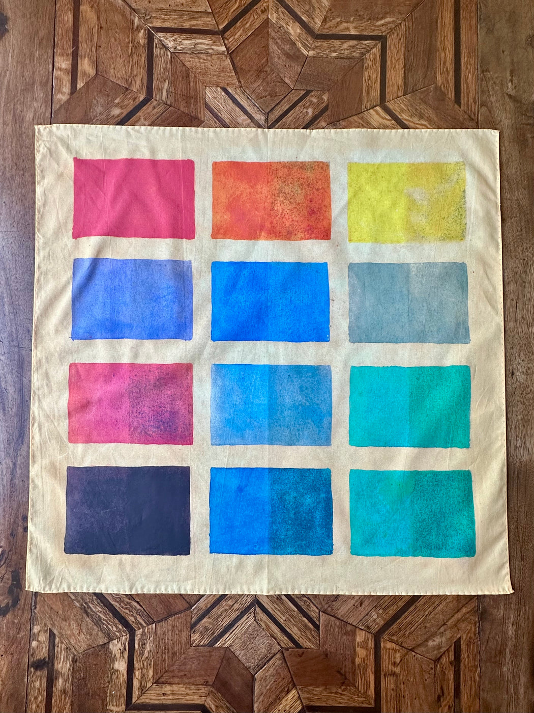 "Watercolor Exercise" Cotton Bandana by John Derian