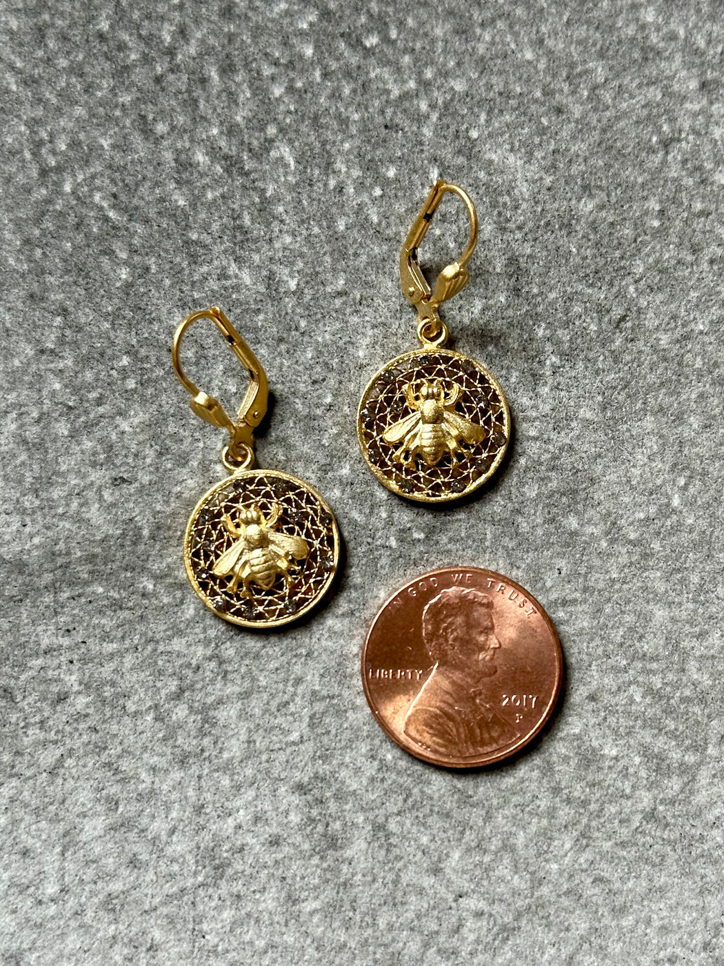 "French Bee" Earrings by Catherine Popesco