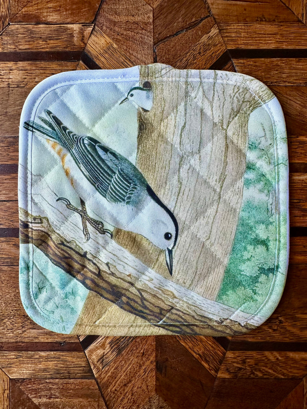 "White-Breasted Nuthatch" Potholder