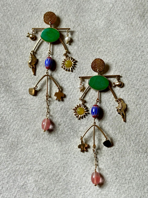 Agate "Mobile" Earrings by Lizou