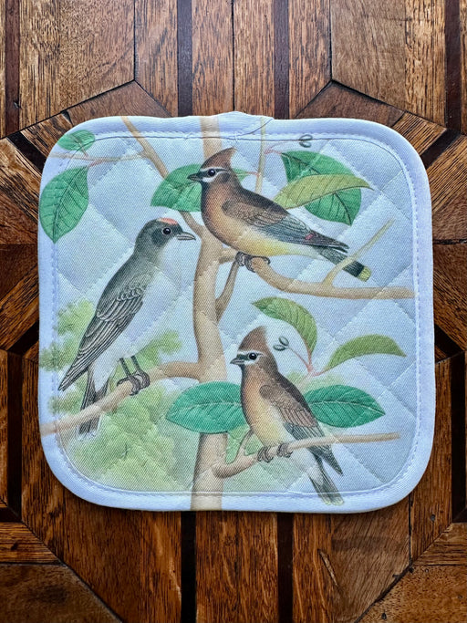 "Cedar Waxwing" Potholder