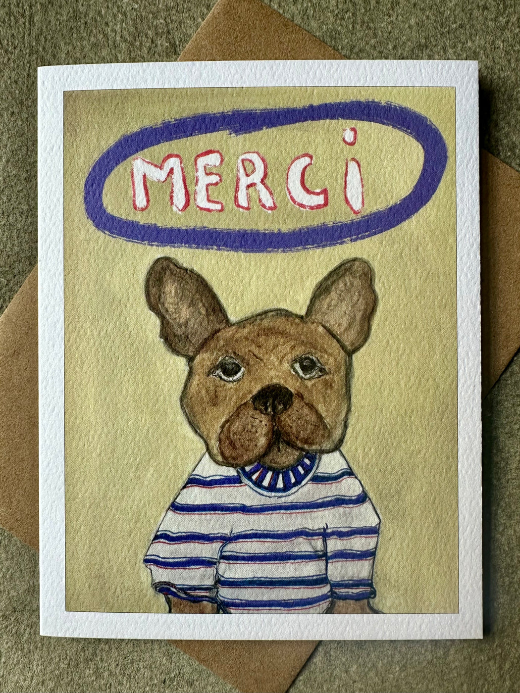 "Merci" Card by Leslie Drapkin