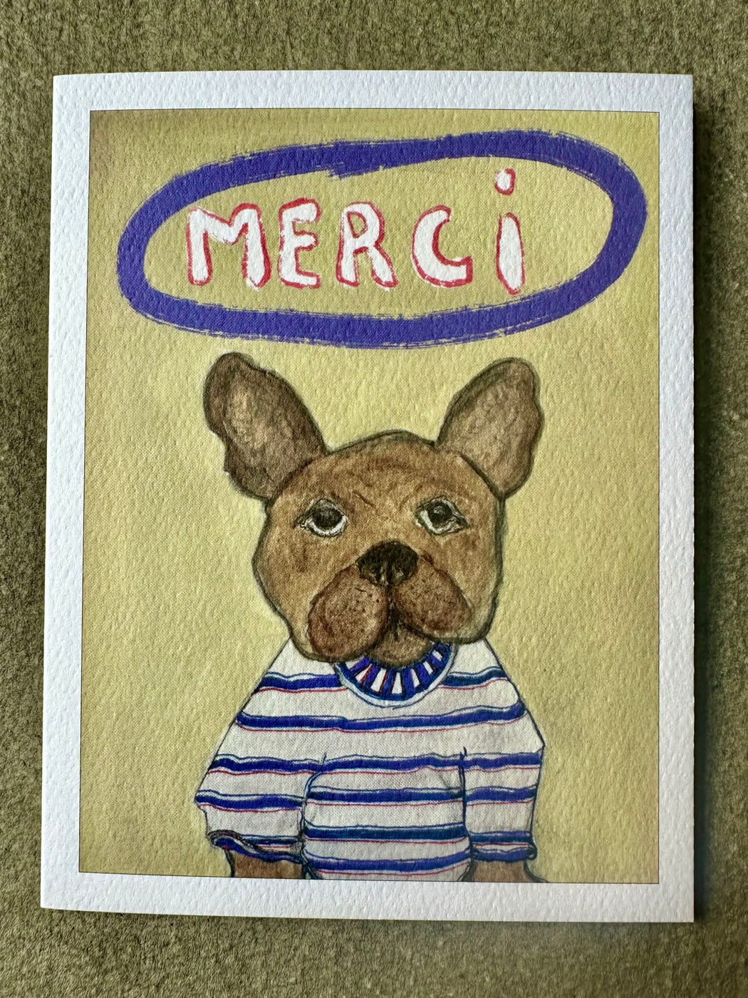 "Merci" Card by Leslie Drapkin