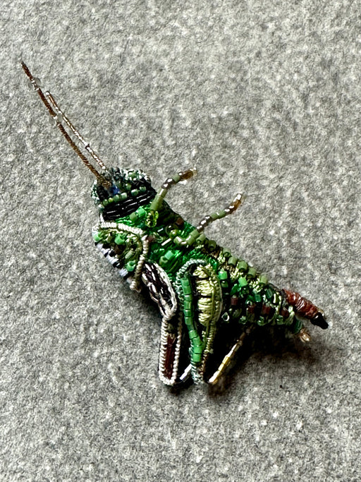 "Grasshopper" Brooch by Trovelore
