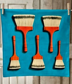"Brushes" Cotton Bandana by John Derian