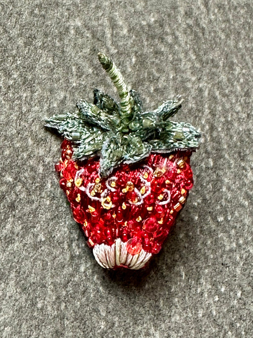"Strawberry" Brooch by Trovelore