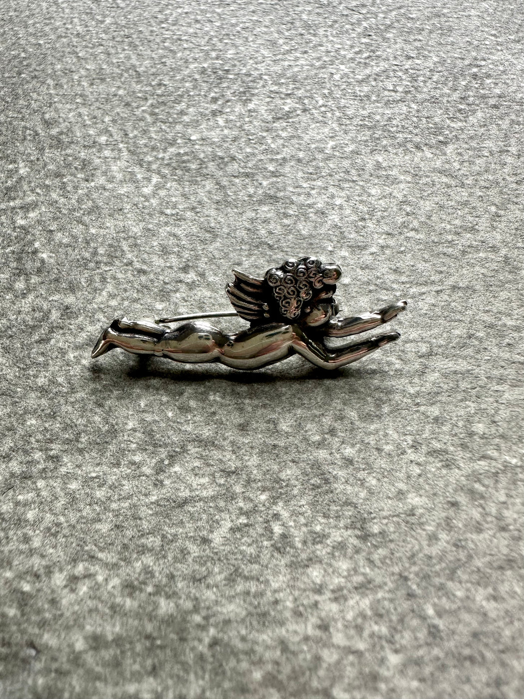 Vintage Sterling Silver "Cupid" Pin