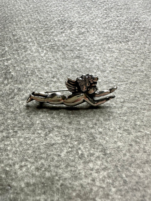 Vintage Sterling Silver "Cupid" Pin
