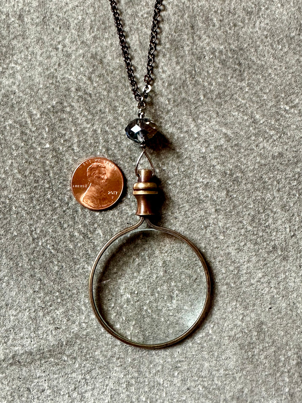 "Magnifying Glass" Necklace by VB & Co.