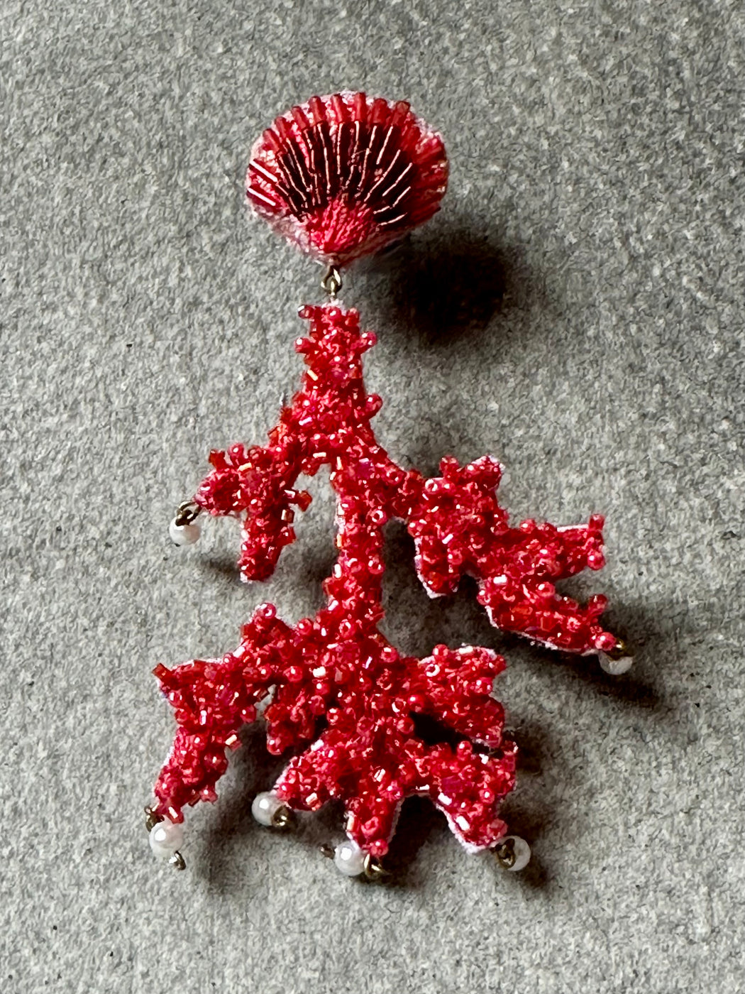 "Coral Branch" Earrings by Trovelore
