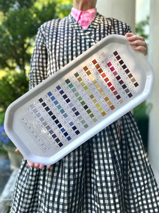 "Watercolour Swatches" Birchwood Tray