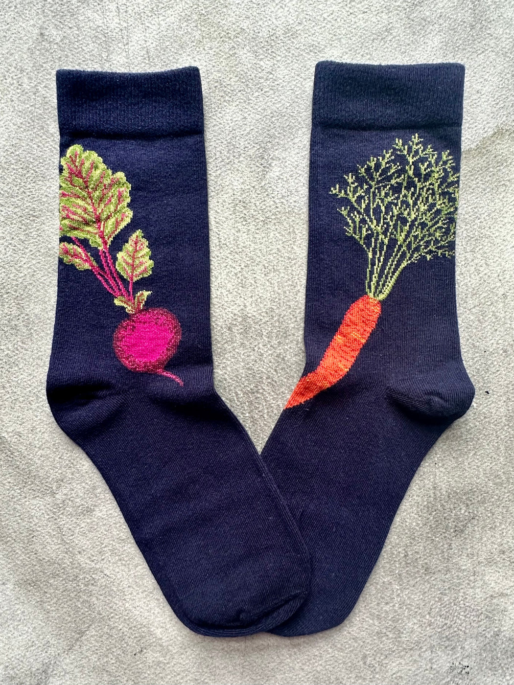 "Carrot & Beet" Socks by This Night