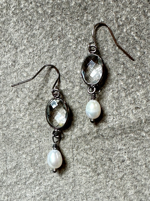 "Oval" Crystal Earrings by VB & Co.