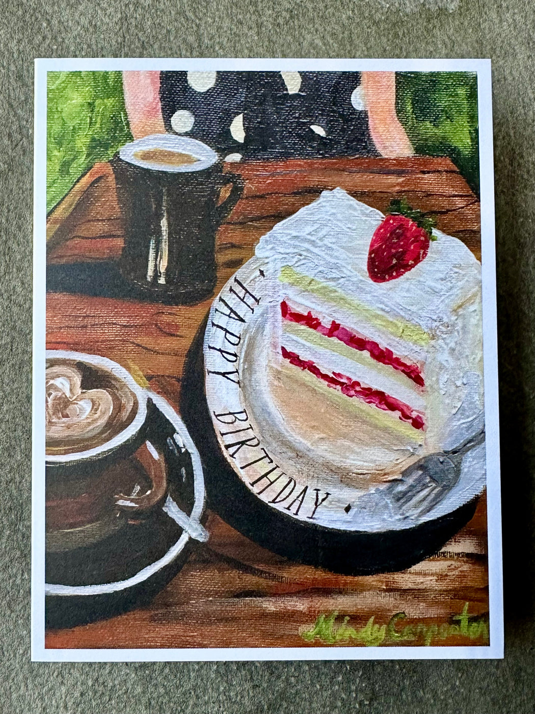 "Paris Bistro Table" Card by Mindy Carpenter