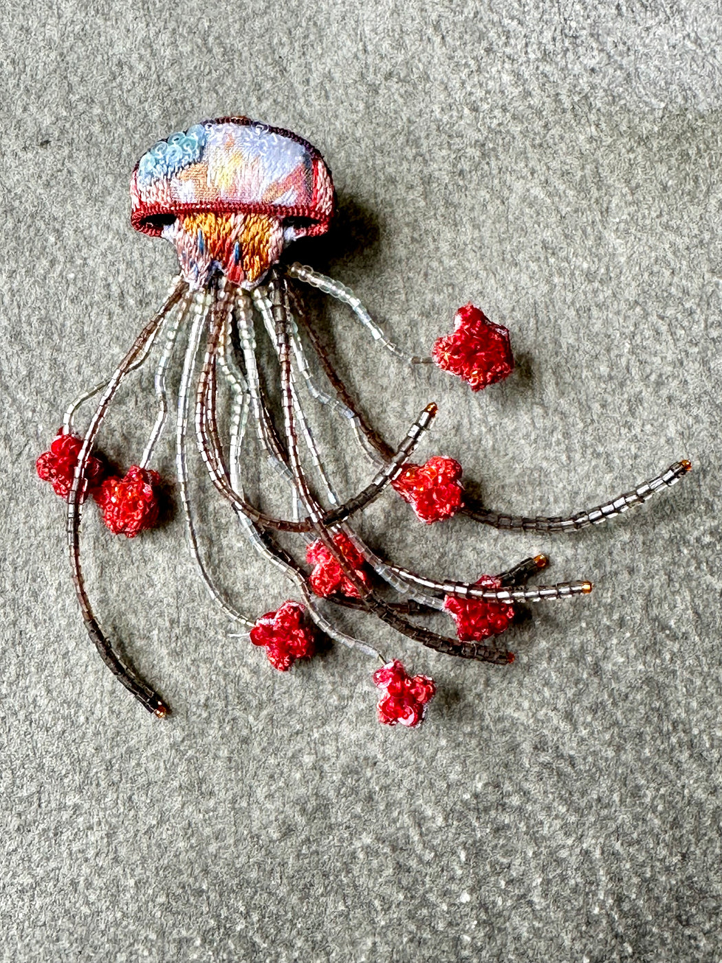 "Sea Nettle Jellyfish" Brooch by Trovelore