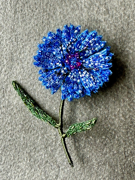 "Blue Bottleflower" Brooch by Trovelore
