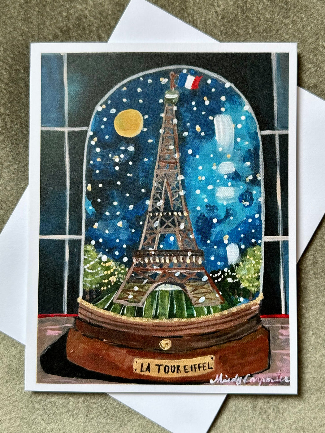 "Paris Snow Globe" Card by Mindy Carpenter