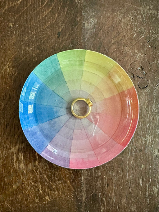 "Chroma" Enameled Brass Trinket Dish