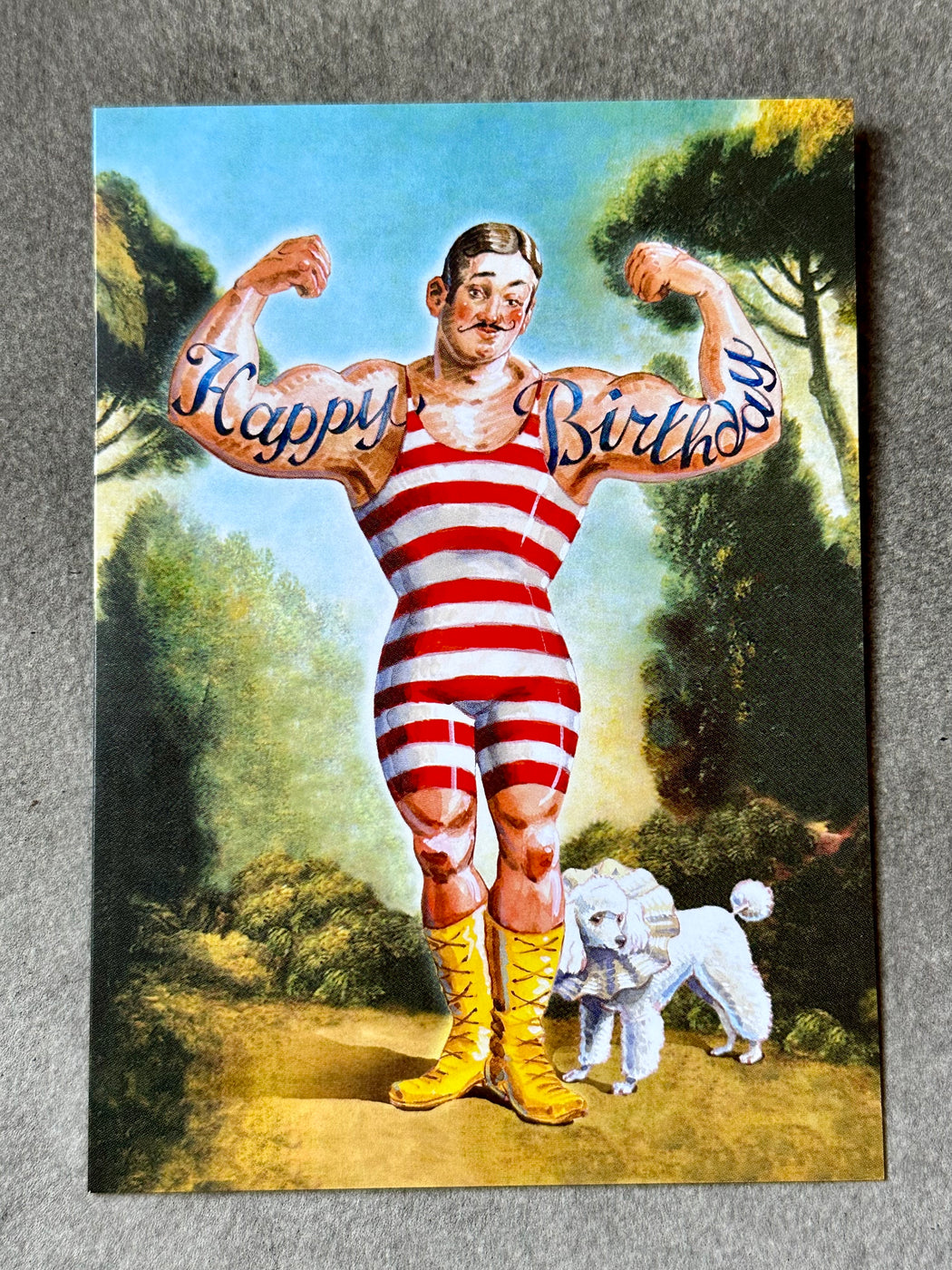 "Strong Man" Birthday Card