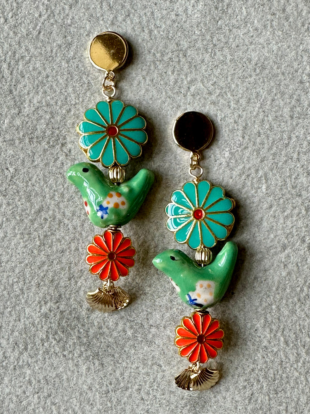 "Meadow" Earrings by Sandrine France