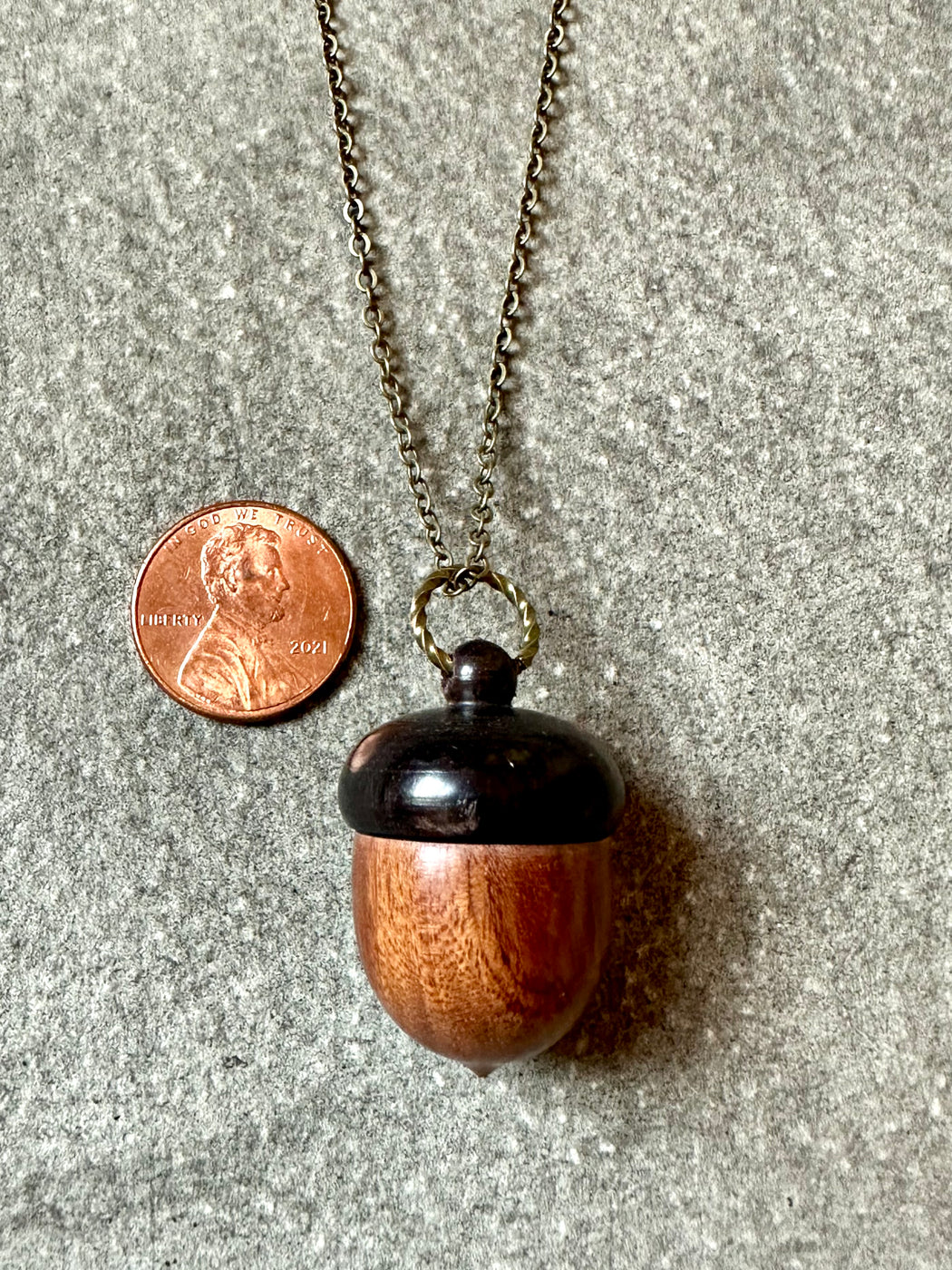 "Acorn" Locket Necklace by Susan Najarian