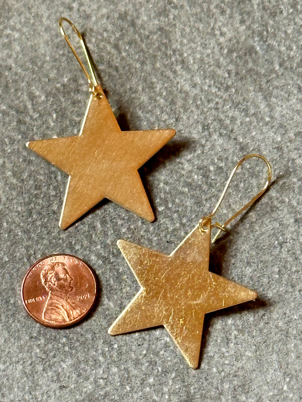 "Gold Star" Earrings by Susan Najarian