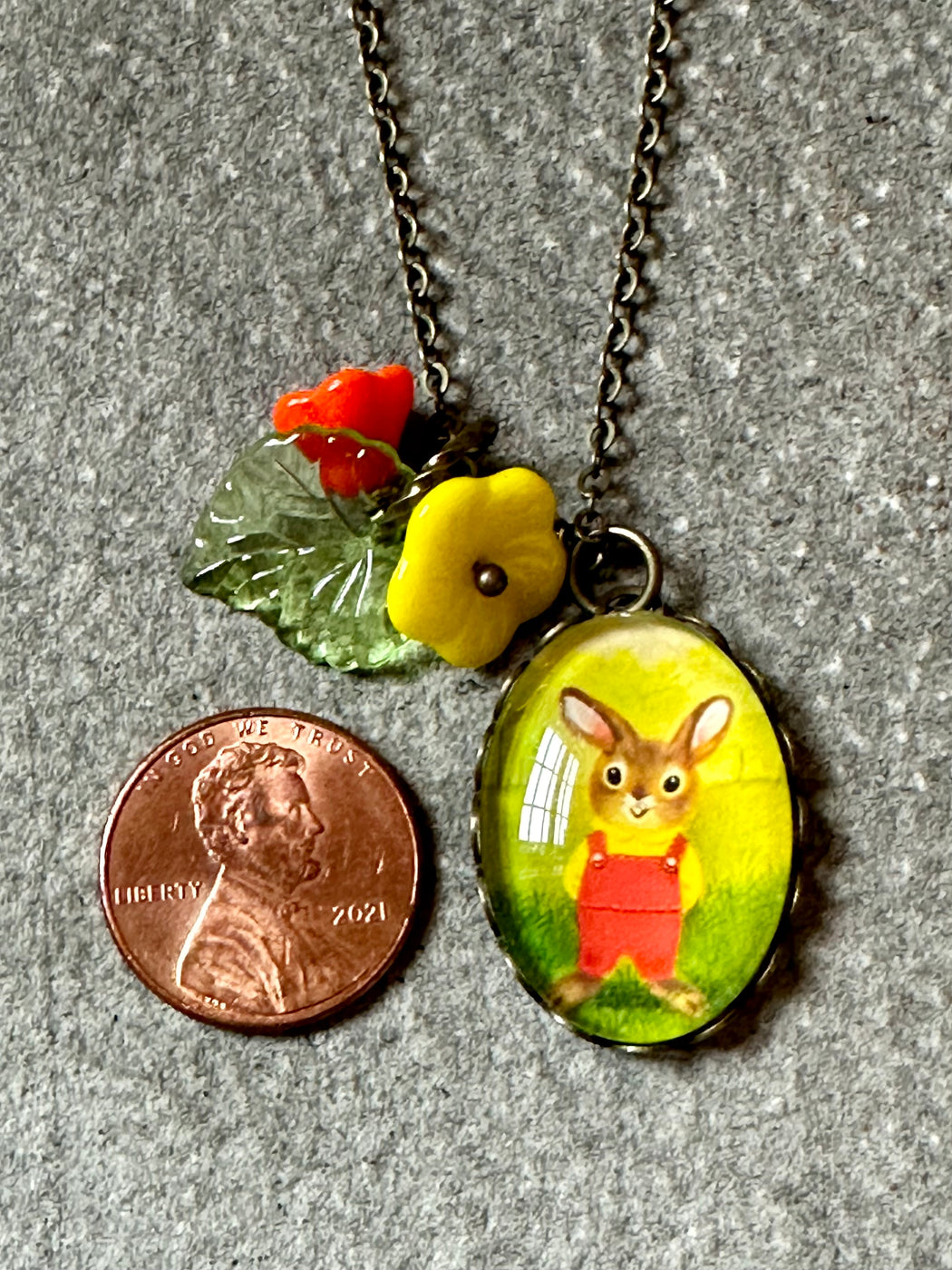 "Cute Bunny" Necklace by Susan Najarian